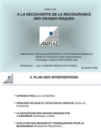 A la découverte de la Réassurance des grands risques